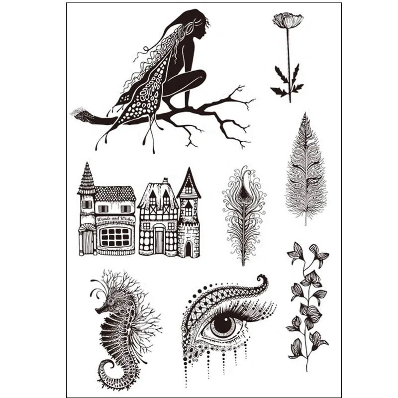 

Fairy castle eye flower Transparent clear stamp for DIY Scrapbooking/Card Making/Kids Christmas Fun Decoration Supplies