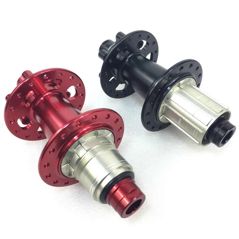

Powerway PFH-M81 J-hook MTB XC AM Aluminum Alloy disc brake rear hub O.L.D 142mm 32 holes black red M81 Mountain bicycle hub