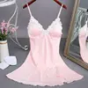 Mini bata de noche roja para mujer, camisón Sexy con tirantes, falda de rayón, sin mangas, M-XXL ► Foto 2/5