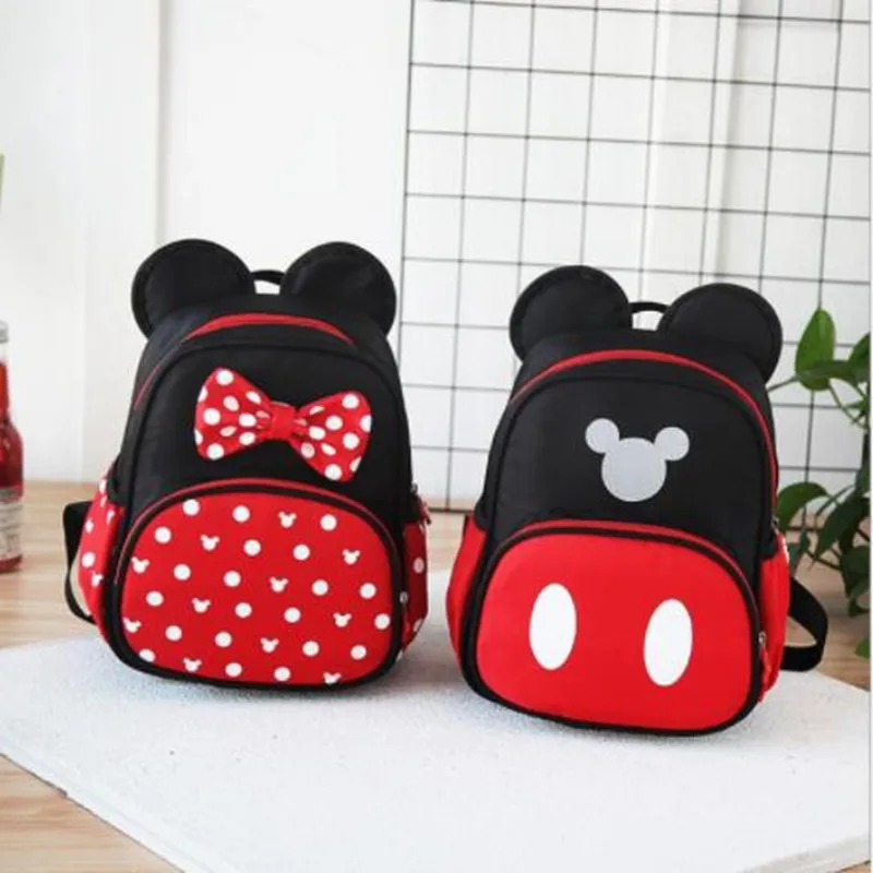 

New Kids bag Kindergarten Children Cartoon Mickey School Bags Minnie Backpack Waterproof Schoolbags Satche