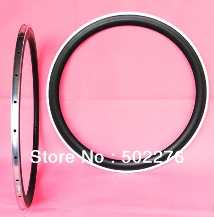 

Full carbon matt matte road bike 700C wheel Clincher Rim with Alloy Brake - Clincher Rim 50mm