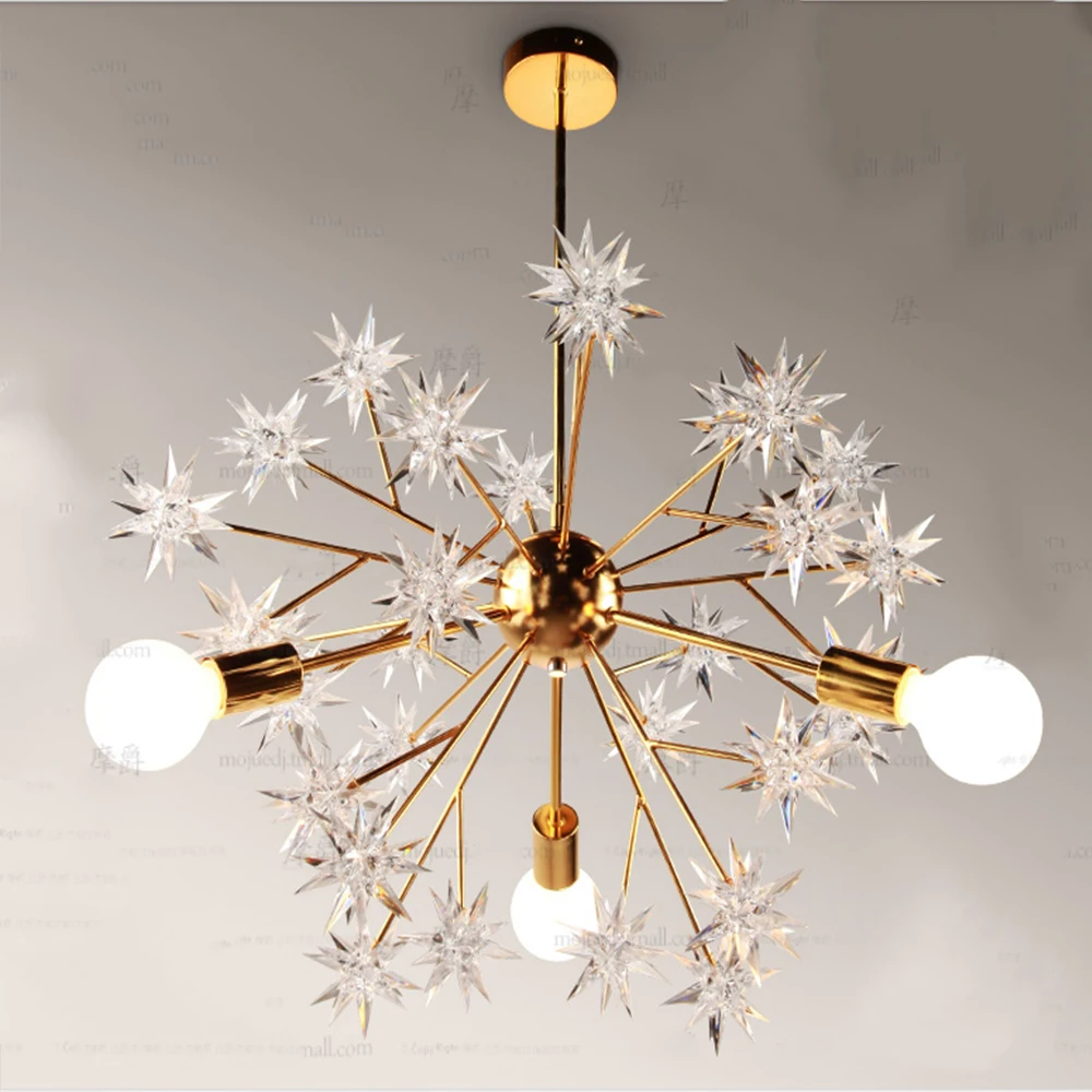 

Nordic Modern Acrylic Light Chandelier Loft Fixture Star Ceiling Pendant Droplight Lamp Corridor Loft Home Store Decor New