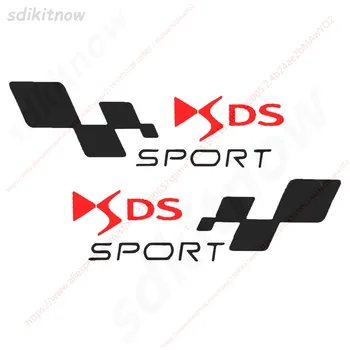 

2pcs Car Body Windows Sports Racing PVC Waterproof Sticker Decal Styling For Citroen DS DS4 DS4S DS5 DS6 DS7 DS5LS DS3