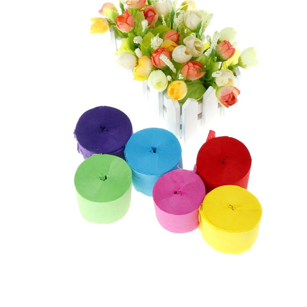 Wedding Venue Decorations Hot New Crepe Paper Streamer Roll