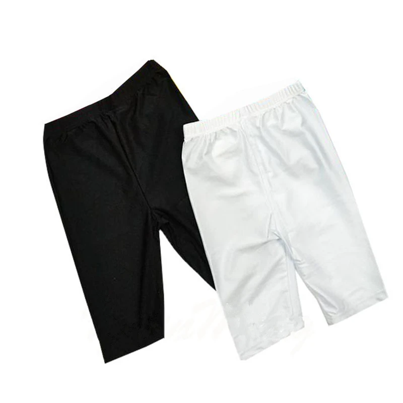 

Ensnovo Girls Toddler Black Spandex Dance Shorts Elastic Waisted Lycra Stage Performance Workout Dance Shorts for Gymnastics