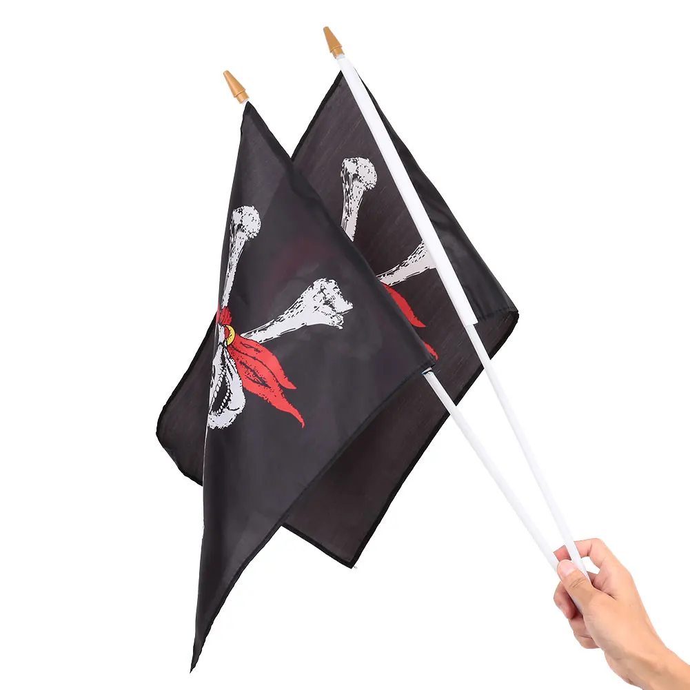 

Pirates Pirate Flag Skull with Flagpole for NAS Banner Pole