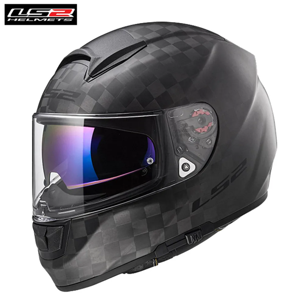 LS2 углеродного волокна Гонки полной уход за кожей лица мотоциклетный шлем Casco Capacete Moto шлемы каск аварии каски FF397 вектор