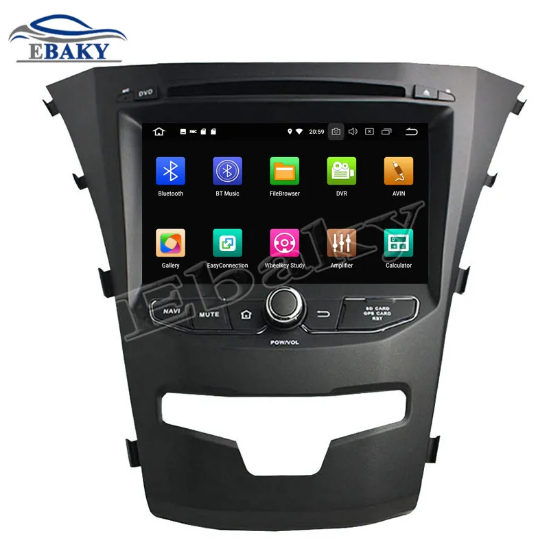 Perfect NaviTopia 7inch 4GB RAM 64GB ROM Octa Core Android 9.0 Car DVD Player For SsangYong Korando 2014/GPS/WIFI 1
