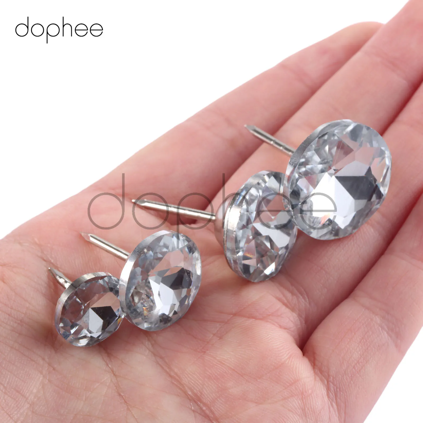 Arts,crafts & Sewing Dophee 10pcs Diamond Pattern Crystal Nails Button 18/20mm Rhinestone Crystal Buttons For Diy Sewing Accessories Ideal Gift For All Occasions