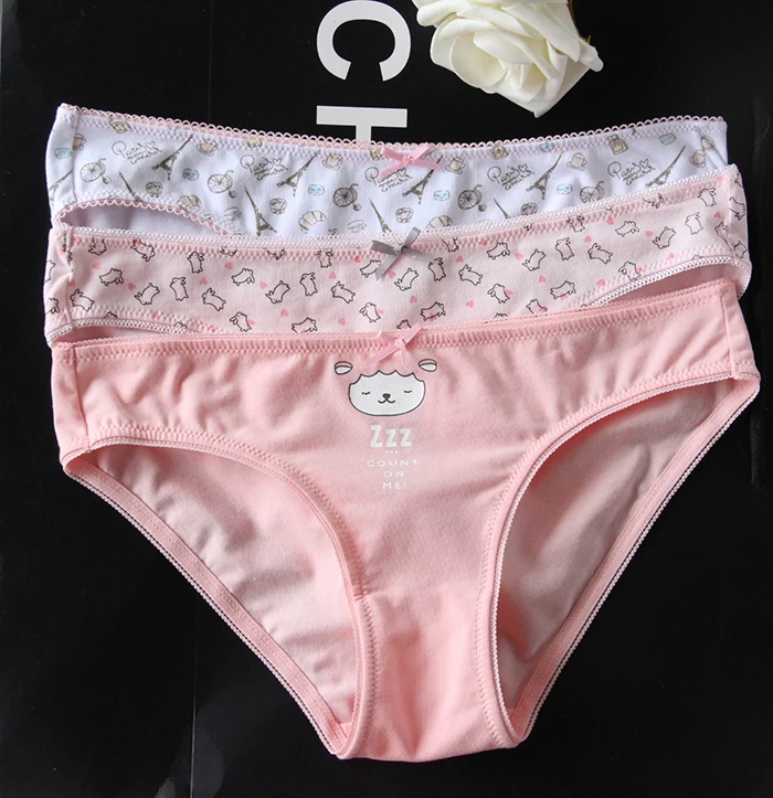Spanish low rise cotton cartoon sexy girls briefs culotte femme women