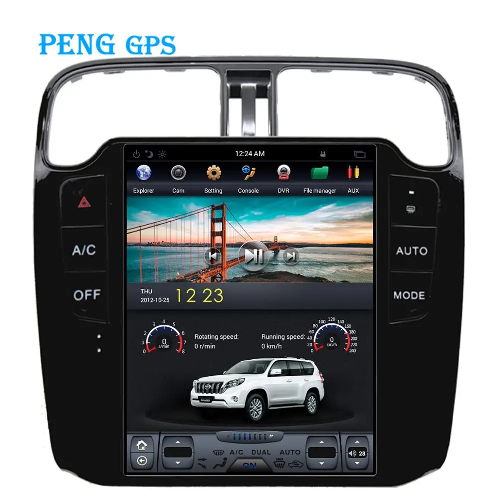

2+64G 10.4" Tesla Vertical Screen Car Radio For Volkswagen/VW Polo 2012+ GPS Navigation Headunit Multimedia No DVD Player
