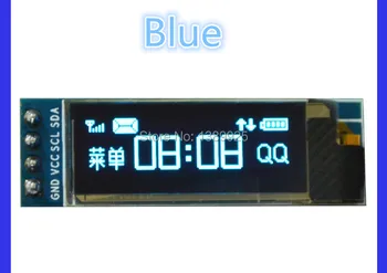 

Wholesale 20pcs/lot 0.91 inch OLED module 0.91" Blue OLED 128X32 OLED LCD LED Display Module 0.91" IIC Communicate