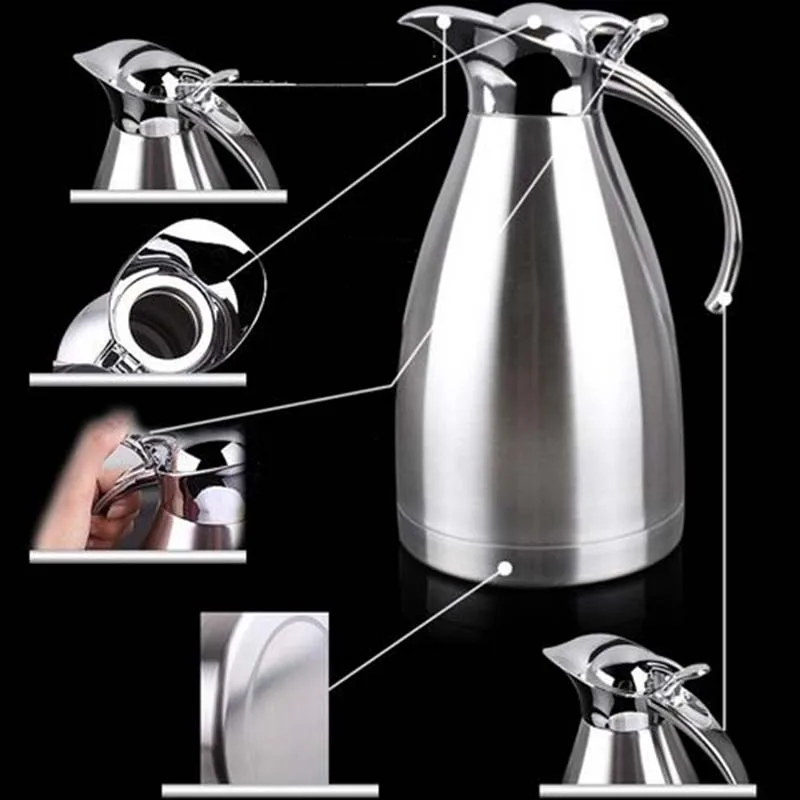1L 1.5L 2L двойной нержавеющей турки из стали Вакуумная термобутылка кружка термос