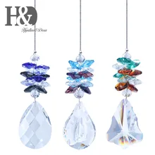 H& D Хрустальная люстра Призмы Радуга октогон чакра Suncatcher, набор из 3