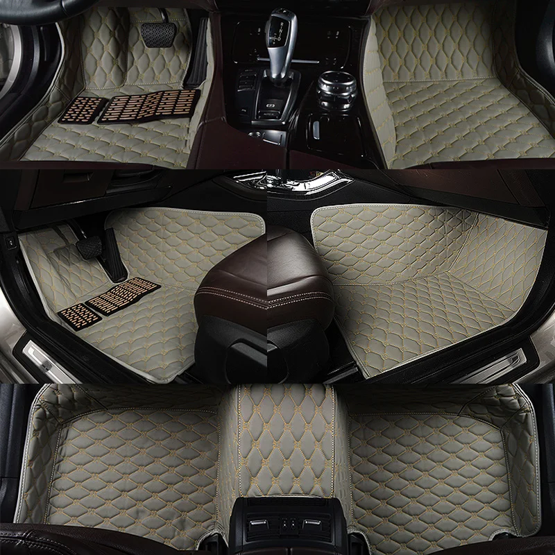 Best car Ottomans surrounded whole no odor floor mats for SubaruXV legacy outback Octavia Skoda superb waterproof carpets