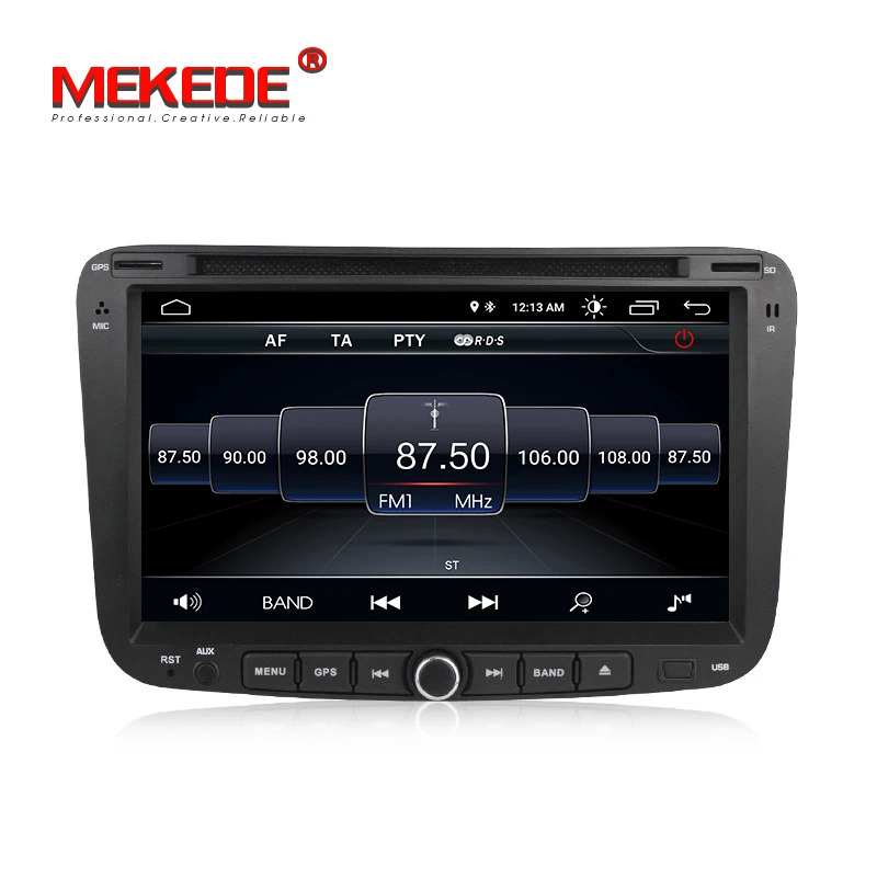 Discount MEKEDE 2Din Android8.1 Quad core Car DVD player for GEELY Emgrand EC7 with Free shipping mic navitel map support GPS radio bt 4
