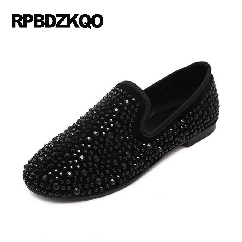 black designer loafers