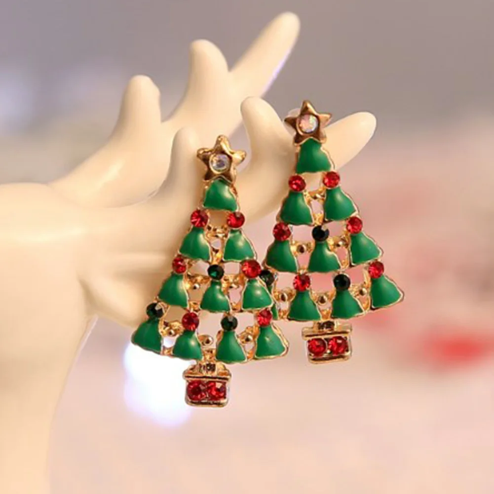 nighttime holiday earrings