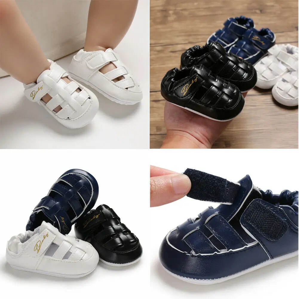 

Infant Newborn Baby Kids Boys Girls Anti-slip Sole Crib Shoes Soft Sport Summer Shoes