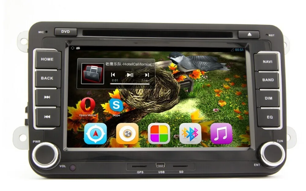 Android DVD gps для VW Polo Jetta Tiguan Golf Bora Passat B5 B6 5 6 автомобильный емкостный экран 3g WiFi радио BT Volkswagen