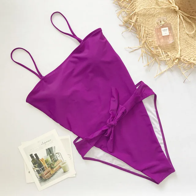 Buy FS One Piece Print Womens Swimsuits Bandeau Bikini