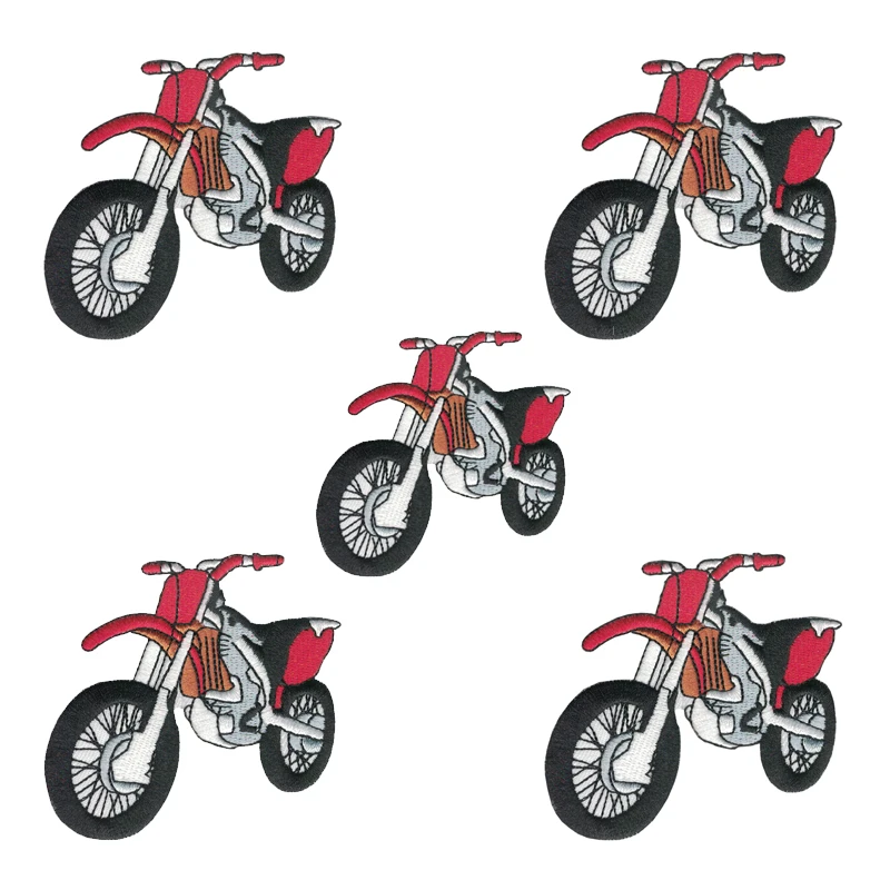 Motorcycle Patches Bicycle Iron On For Clothes Stickers Embroidered Patch Jacket Applique Badge Fabric Sewing Accessory | Дом и сад