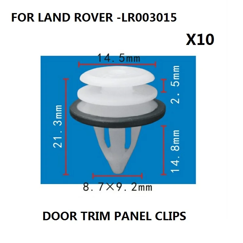 

x10 Pieces FOR LAND ROVER FREELANDER 2 DOOR CLIPS CARD TRIM PANEL INTERIOR NEW,LR003015