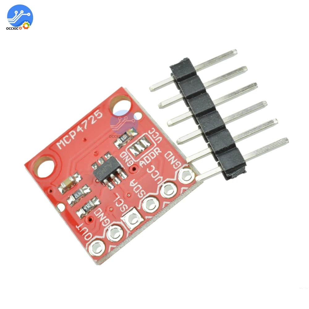 Модуль макетной платы MCP4725 I2C DAC 12 бит IIC интерфейсный модуль цифровой