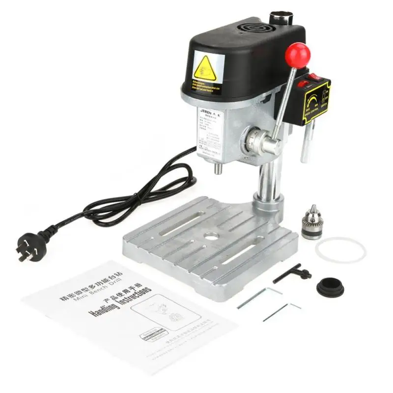 1 PC Mini Drill Press Table 220V 340W Drill Press Workbench Mini Compact Drill Wood Drilling Machine CN Plug
