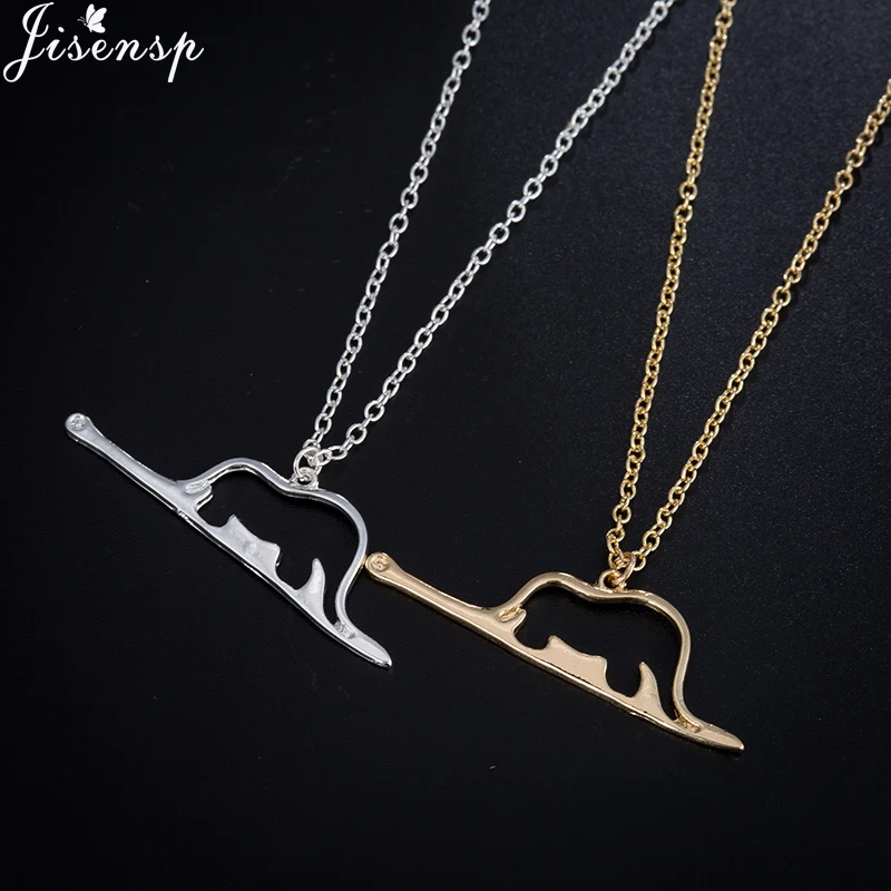 

Jisensp Statement Metal Animal Collar Cute Little Prince Necklaces Jewelry for Girls/Boy Elephant a Snake Charm Pendant Necklace