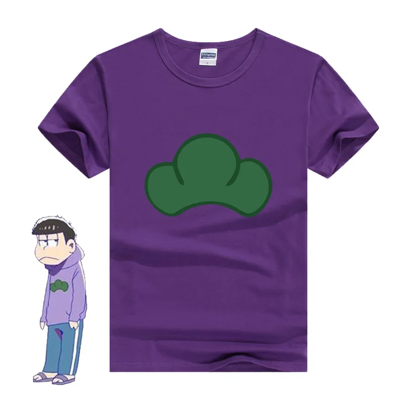 Cosworld Anime Osomatsu-san Cosplay Costumes Top Jyushimatsu Ichimatsu Karamatsu Todomatsu Choromatsu Shortsleeve T-Shirt (5)