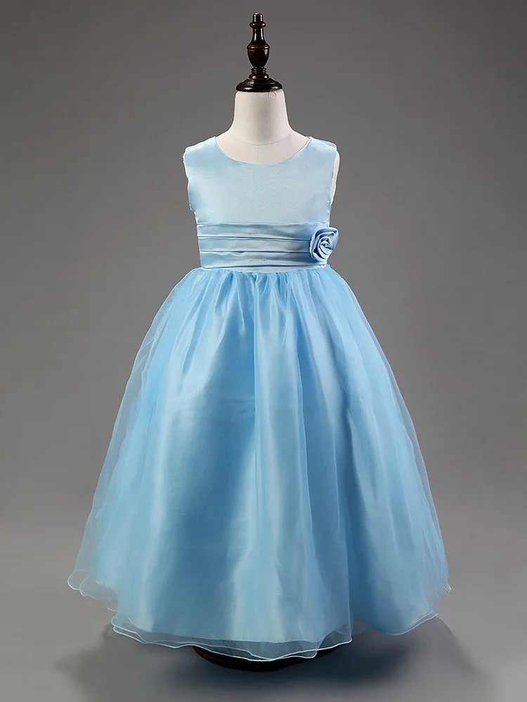 powder blue girls dress