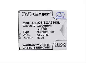 

Cameron Sino 2000mAh battery for BQ Aquaris 5.0 HD Part Number BQ B20 Mobile, SmartPhone Battery