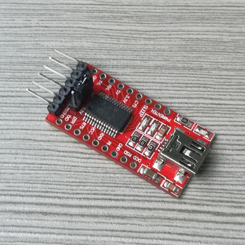 

USB-TTL UART Serial adapter FT232RL, 5V/3.3V, Mini USB