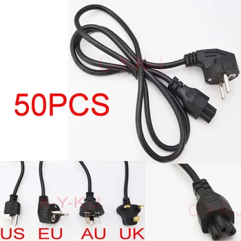 

50pcs Wholesale AC Power Cord cable for laptop adapter lead Adapter EU, US, AU ,UK Plug All Available