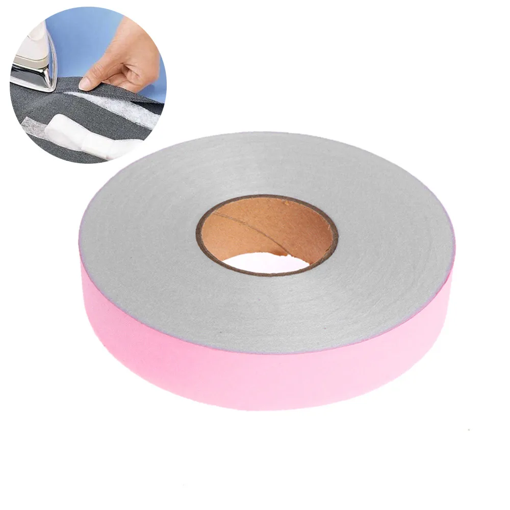 

100meters Single Faced Adhesive Fabric For DIY Accessories Cloth Wonder Web Iron On Hemming Tape Roll Clothes Sewing Turn up Hem