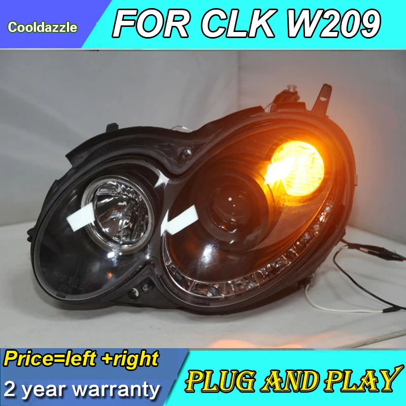 Для Mercedes Benz CLK W209 светодиодный головной светильник 2004 20052006 2007 2008 2009 год передние