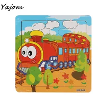 2017 New Hot Sale Children’s Wooden Train Jigsaw Toys For Kids Education And Learning Puzzles Toy High Free for shipping Apr 12