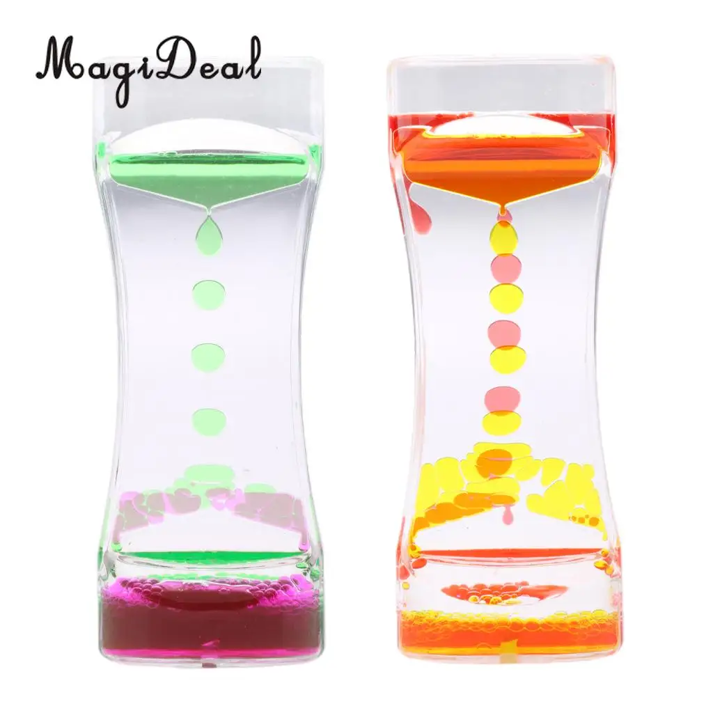 2 Pieces Mix Color Liquid Timer Kids Sensory Educational Time out Tool