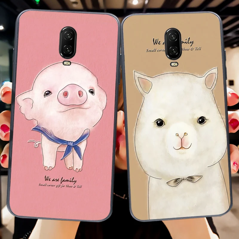 

Cute Animal Soft Silicone Case For Oneplus 6 1+6 One plus 6 3D Emboss Funny Rabbit TPU Back Cover For Oneplus 6T 6 T