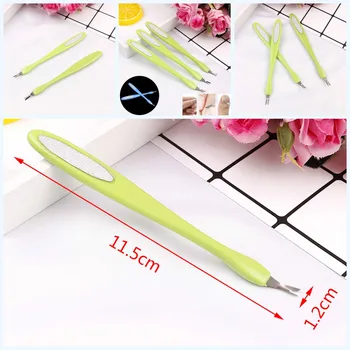 

JETTING 3pcs Nail Cuticle Pusher Dead Skin Removal Fork Trimmer Cuticle Remover Manicure Pedicure Nail Art Tools Random Color