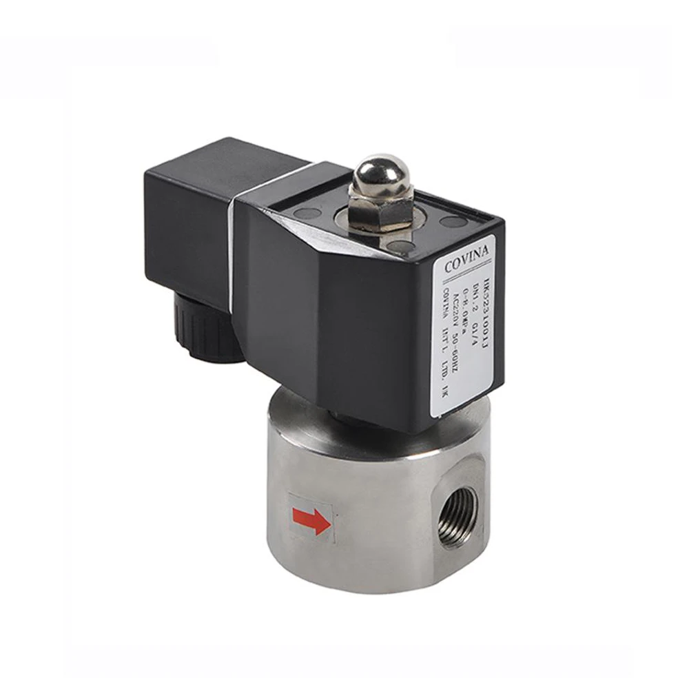 SUS304 Electric Solenoid Valve - 1" NPT 12V DC Stainless Steel Normally Closed Valve For Water Air Gas Fuel Oil