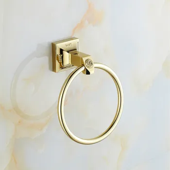 

Solid Brass golden bathroom towel ring holder LOVETowel holder Ring,Towel Bar bathroom towel accessories