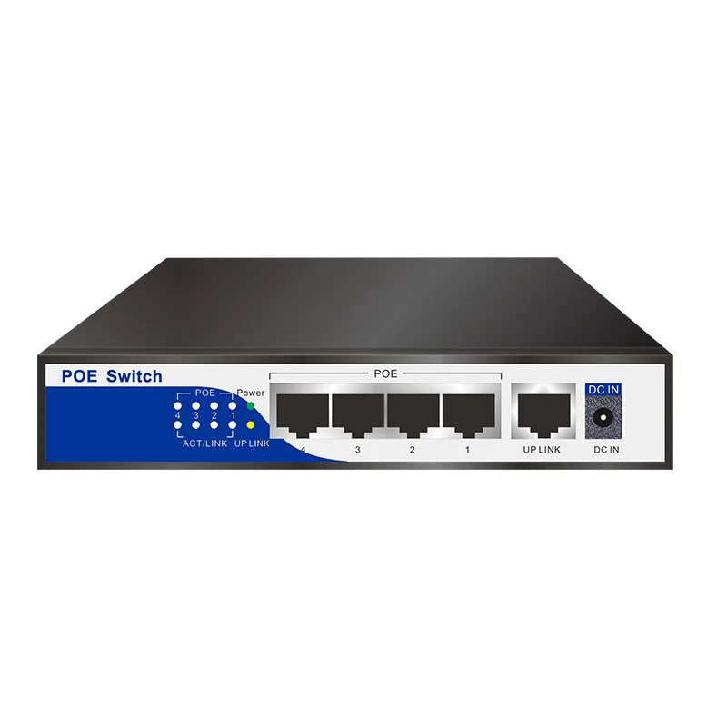 H23/100 Мбит/с rj45 коммутатор poe 802.3af 4 порта питания 15 5 Вт для ip камер nvr phone wifi точка