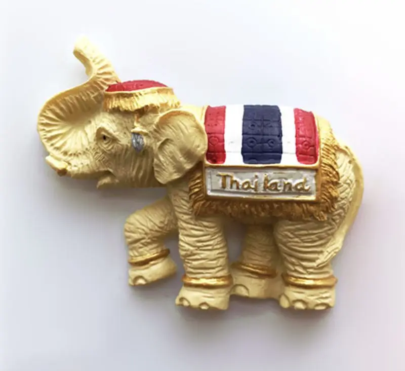 Elephant Shape Thailand Muay Thai Boxing Souvenir Tourist Fridge Magnet Gift
