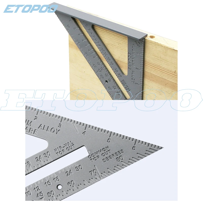 1Pcs-7-180mm-45-Degrees-Aluminum-Alloy-Square-Angle-Triangle-Ruler-Measuring-Tool-Woodworking-Tools (3)