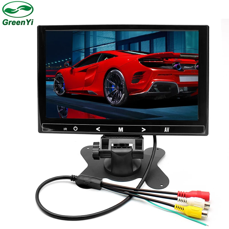 

GreenYi T905 6pcs 800*480 9 Inch Car Parking Monitor With 2 Video Input, Support DC12V~24V Camera