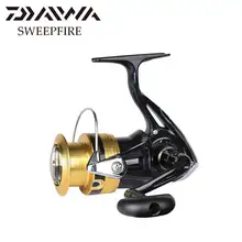 Рыболовная катушка DAIWA sweepfire, размер 1500-4000, с линией Metail, чашка, спиннинговая катушка, 2 кг-6 кг, мощность для начинающих рыболовных катушек