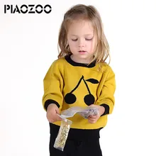

Knitted Toddler girl cherry sweater kids cute WarmTops girl sweater 2018 o neck long sleeve outerwear girl winter sweaters P20