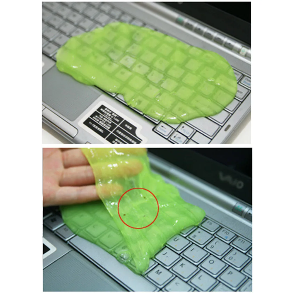 Случайный цвет практичный кибер-уборщик Magic Groove пыли очистки Соединение слизи гель щетка для клавиатуры автомобиля очистки ноутбука